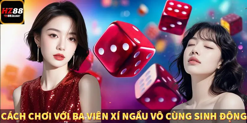 Cách chơi với ba viên xí ngầu vô cùng sinh động